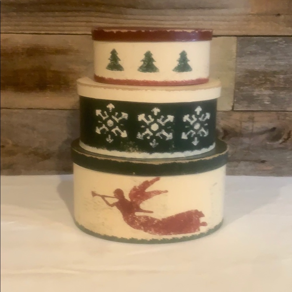 At Home America 3 Stackable Holiday Boxes